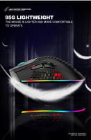 Ratón Gaming Wireless USB 2.4G RGB Luz Honeycomb Recargable BM600 Para PC Laptop Notebook Mouse Despacho Cute Para Jugador - details 3