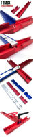 Conector Cruzado Universal Para Torno De Madera T-Track 80mm 200mm Forma Cruzada Rojo Azul Plateado Parte De Intersección - details 1