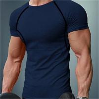 Camiseta De Compresión Para Hombre Fitness Running Deporte Acuático Secado Rápido Camiseta Deportiva Casual Manga Corta Primavera Verano - details 14