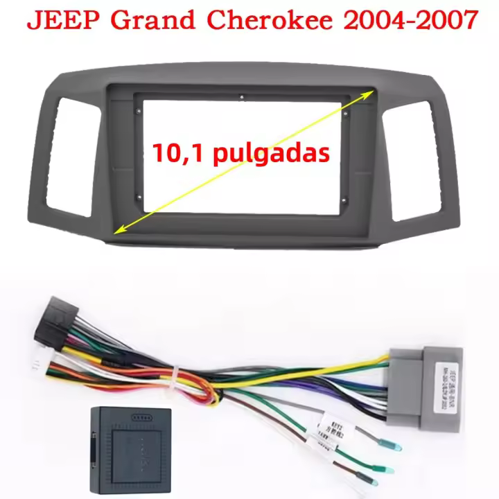 Marco De Radio Para Coche 10.1 Pulgadas Adaptador Para JEEP GRAND CHEROKEE 2004-2007 Android Panel De Tablero Marco De Encaje Kit Para DVD - 1