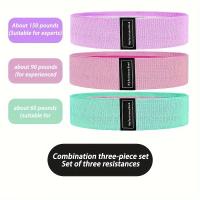 Banda De Resistencia Para Las Caderas Elasticas De Latex De Alta Calidad Tejida Tensamente Para Ejercicios En Casa Disponibles En Tres Colores - details 2