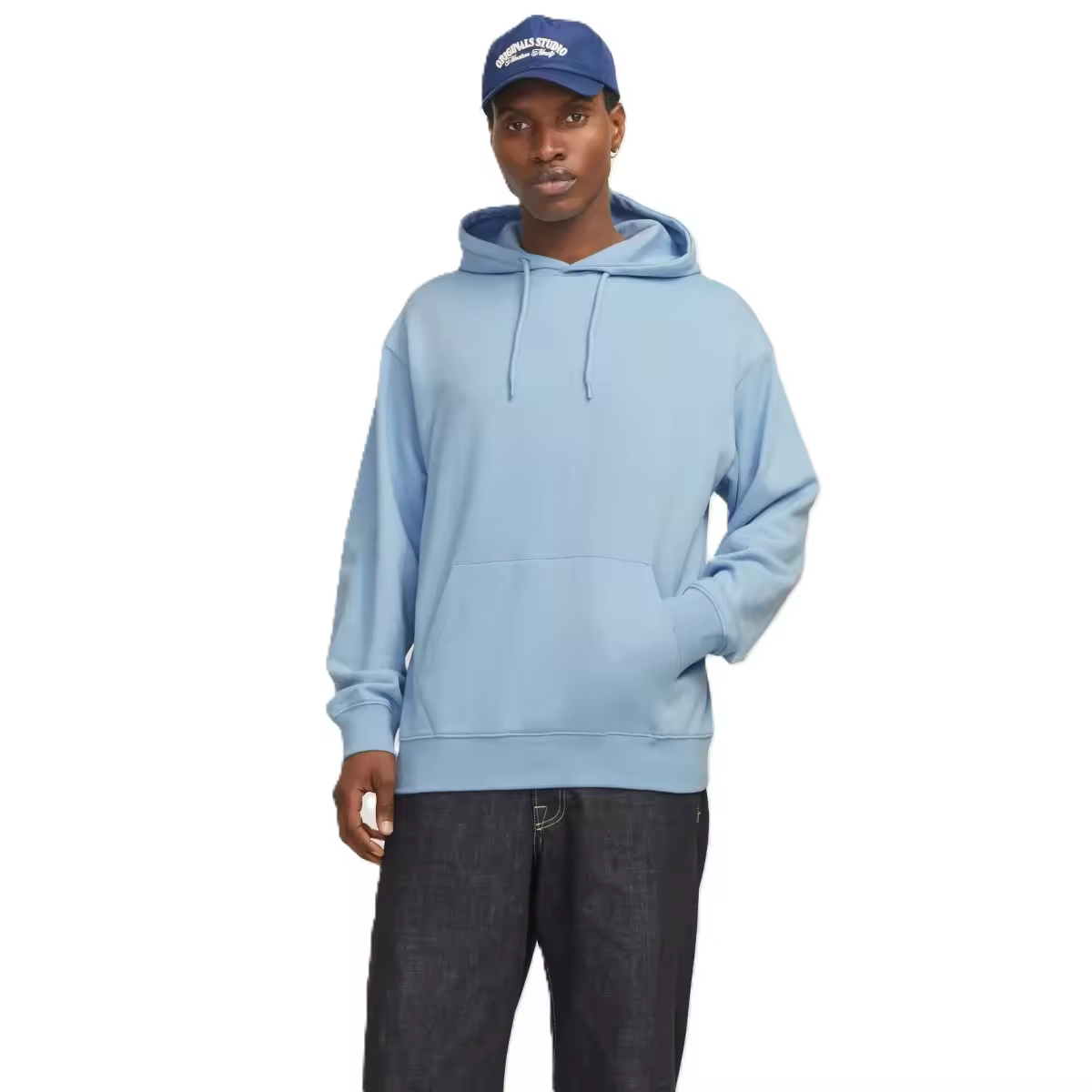 Sudadera capucha Jack & Jones 12257852 Charge azul (chambray blue) - details 1