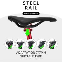 Sillín De Bicicleta KOCEVLO Para Carretera Y Montaña Cómodo Y Transpirable Asiento De Acero Pu Cushion Para Ciclismo Deportivo - details 4