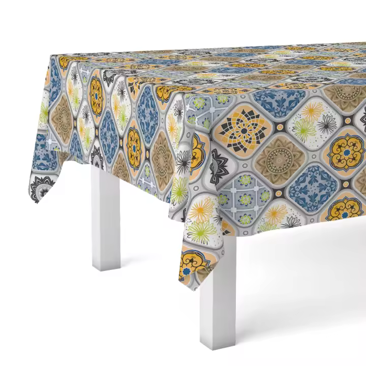 VALENTIA HOME Mantel Hule Xúquer | Estampado Antimanchas | Repelente de Agua - 1