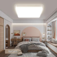 Lámpara De Techo Cuadrada LED Impermeable Para Baño Sala De Estar Dormitorio Luz Fría 40W 50W Iluminación Eficiente Energía - details 7