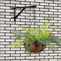 2PCS Plantas Tropicales Artificiales De Palmera Con Hojas De Ferro Y Hierba Falsa Arbustos De Plástico Para Decoración De Jardín Y Habitaciones - details 3