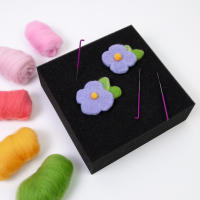Guardo Dedos De Crochet De Silicona Elástica 3 Tamaños Herramientas De Feltado Con Espuma De Aguja Alfileres De Bordado - details 4
