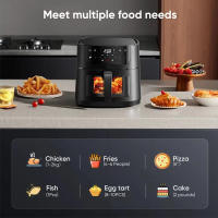 Ostark Freidora de Aire 5L  5.5L 6L 16L Sin Aceite, 1400W, Pantalla Táctil, 80-200°C, 60 Min Temporizador, Capacidad Grande, Fácil Limpiar, 220-240V ~ Para Cocina Saludable - details 25