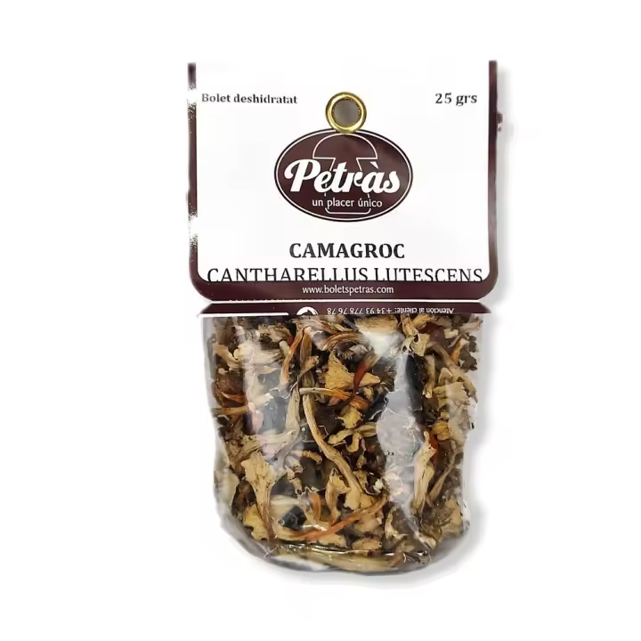 Setas Deshidratadas Camagroc Rebozuelos (Cantharellus Lutescens) Petràs bolsa de 25g - 1