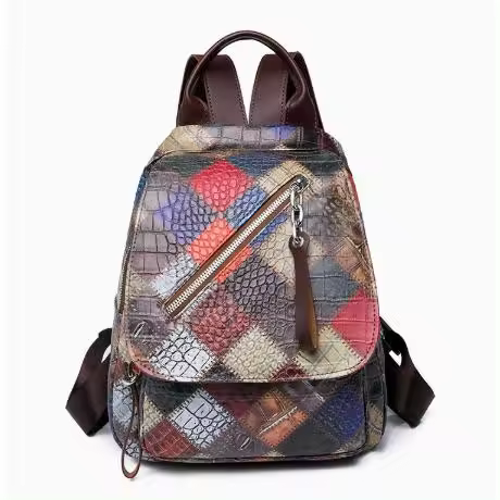Mochila Vintage de rebales Para Mujer, Morral Cuero, viaje, mochilas escolares ad - 1