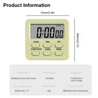 Temporizador De Cocina Multifuncional Alarma Para Cocinar En Casa Herramientas Prácticas Para Camping Marca KT THERMO - details 4