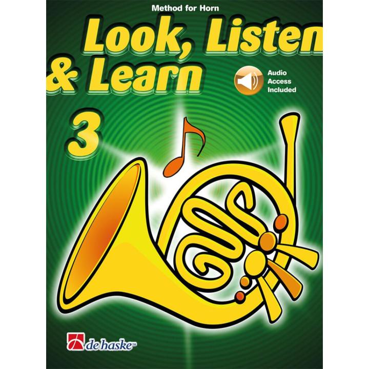 BOERSTOEL & KASTELEIN-Look, Listen and Learn (Metodo) Vol.3 para Trompa en Fa (Audio Online)