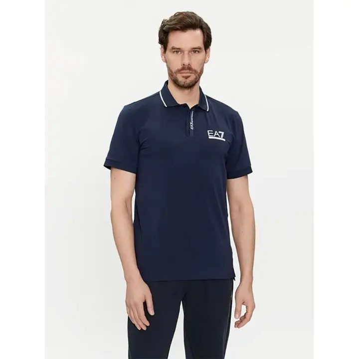 Polo Emporio Armani EA7 3DPF17 PJ03Z 1554 navy blue - 1