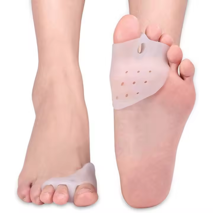 Corrector de juanetes, Separador de Dedas de silicona, espaciador de dientes, Alivio del dolor de hallux valgus (antepié) - 1