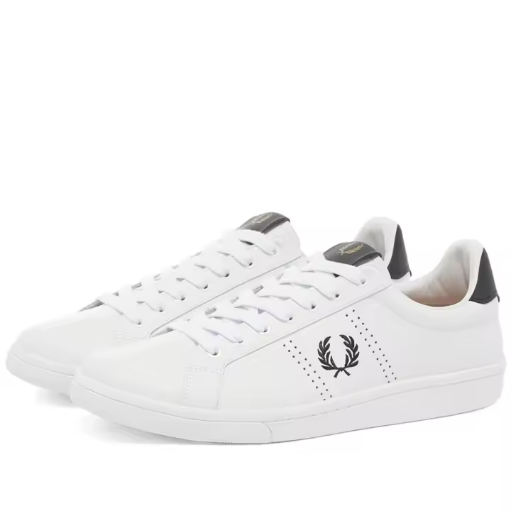 Zapatillas Fred Perry B721 Piel Perforada Blancas para Hombre - 1