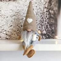 Muñeco De Terciopelo Sin Caras Gnomos Del Café Decoración Navideña Para Casa Muñeco De Knit Gnomos Del Café Ornamento De Feria Moderno Para Dormitorio Y Cocina - details 4