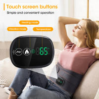 Almohadilla Eléctrica Para La Cintura, Cinturón Eléctrico Sin Cables Para La Espalda Con 3 Modos De Calefacción Rápida Y Masaje, Pantalla Táctil Para Aliviar El Dolor Con Batería De 5000mAh - details 3