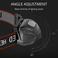 Linterna Frontal LED Recargable Mini Potente Con Sensor USB Impermeable Lámpara De Cabeza Para Trabajo Luz Torcha - details 6