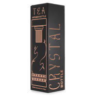Viva Esencia Botella de Cristal con Infusor Oro Rosa y Ónix – Ideal para Té, Infusiones Calmantes y Bebidas Detox | Diseño elegante, libre de BPA, con funda protectora y filtro extraíble | Responsable en Europa: AW Artisan - details 3