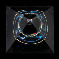 Bola De Cristal Suspendida Pirámide De Piedra Natural Resina Amatista Gota Decoración Para Escritorio De Oficina Y Hogar 6x6cm - details 9