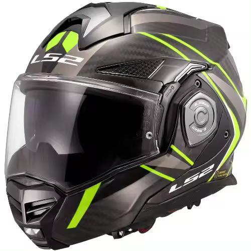 Casco modular LS2 FF901 Advant X Carbon Future II H-V Yellow - 1