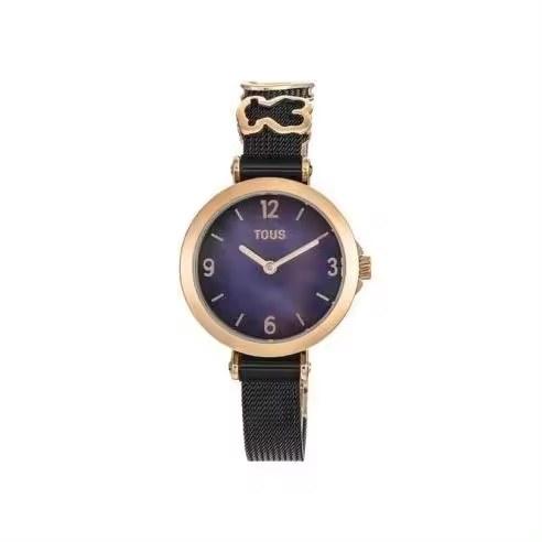 Reloj Tous Icon charms Ip negro y rosa - 1
