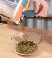 Caja De Almacenamiento De Cereales 1.5/2.3L Juego De Botellas Selladas Con Tapa Para Granos Noodles Té Alimentos Frescos Contenedor Para La Cocina - details 4