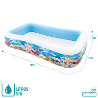 Piscina hinchable intex tropical 305x183x56 cm - 1020 litros - details 5