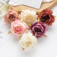 5Pcs Flores Artificiales De 7cm Rosas De Seda Para Decoración De Hogar Accesorios De Boda Caja De Dulces Navidad DIY - details 3
