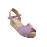 Calzados soraia, Sandalia de antelina y plataforma de yute, espardeñas de cuña, para mujer. - details 41
