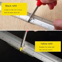 Juego De Lápices De Carpintero Sólidos Mecánicos 3 Colores Herramientas De Construcción Marcado Carpintero Herramientas De Carpintería Para Trabajos Con Madera - details 8