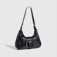 Bolso De Motociclista Vintage Para Mujer Primavera Verano Nueva Bandolera Con Hombro Solo Con Sensación De Sophisticación Material PU Cierre De Cremallera Estilo Punk - details 12