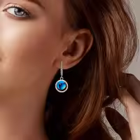 Pendientes De Aro De Plata 925 Para Mujer Con Zirconia Joyería De Moda Regalo Original Eardrop Pendientes Metálicos Tipo Aro - details 8