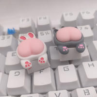 Capa De Teclado De Juego Con Forma De Pata De Gato Y Glúteo Animal Capa De Tecla Personalizable Para Switch Cherry MX Regalo Para Cumpleaños - details 7