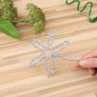MIUSIE 100Pcs Stems De Tinsel Brillante Para Manualidades DIY Paja De Cucullina Peluda Y Torcida Material De Lana Raíz Herramientas De Artesanía - details 5