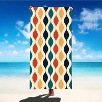 Toalla De Playa Grande Y Absorbente Colorida Para Viajes Al Aire Libre Y Camping Toalla De Natación De Verano Suave Para Baño Y Mar - details 11