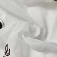Cortina Valance Transparente 45x90CM Para Ventana Pequeña Cocina Cortina De Café Cortina Antipolvo Decorativa Para Hogar - details 4