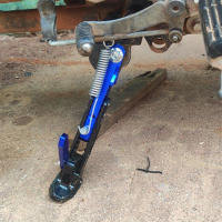 Soporte Lateral Ajustable Para Motocicleta Universal Trípode De Pie De Aluminio Estaciónamiento De Moto Compatible Con Todas Las Marcas - details 4