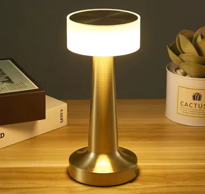 Lámpara De Mesa Retro LED Recargable Luz Nocturna Para Decoración De Habitación Sala De Estar Café Luces De Camping Iluminación De Escritorio - 1