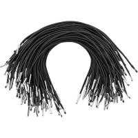 Cuerda Elástica Con Barbedos Y Terminaciones Metálicas 100Pcs Negro Banda De Extensión Con Espinillas Para Manualidades DIY - details 0