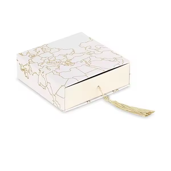 Cupid & Co. Caja Globo Champ. Con Ins. Y Nappa 120x120x40mm Oro Blanco - 1