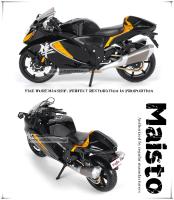 Modelo De Motocicleta Maisto 1:12 Suzuki Hayabusa 2022 Edición Especial De La Tienda En Caja De Color Aleación Coleccionable Regalo Para Niños Y Adultos - details 3