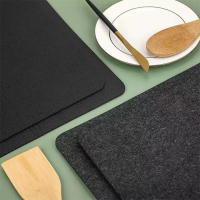 Alfombrilla Protectora De Encimera Para Fryer De Café Resistente Al Calor Antideslizante Accesorio De Cocina Silicona Rectangular Moderno - details 9