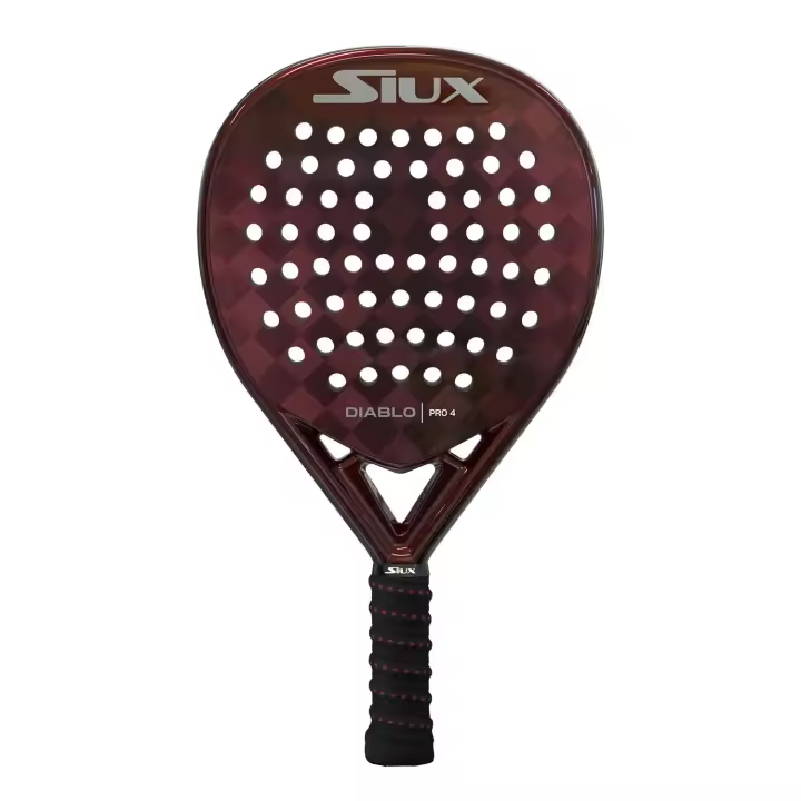 SIUX DIABLO PRO 4 2025, una pala híbrida de alto rendimiento con carbono 18K Textreme, núcleo de EVA y equilibrio medio. Perfecta para jugadores polivalentes que buscan precisión y potencia. - 1
