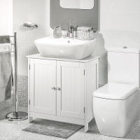 Armario Bajo de Lavabo Mueble de Almacenamiento para Debajo de Baño con 2 Puertas - details 2