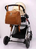 Bolso De Maternidad PU Cuero Grande Con Camión De Cambio Para Bebé Bolsa De Viaje Con Mochila Y Asiento De Carrito - details 18