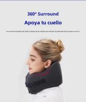 Almohada De Cuello Para Viaje Durable En Forma De U No Deformable Almohada Portátil Para Avión Rellena De Espuma De Memoria Material Poliéster/Celulosa - details 7