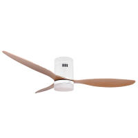 Ventilador Jocca de techo con diseño moderno blanco, luz LED 18W, 3 aspas ABS con un diámetro de 132 cm, motor DC silencioso 40W, 6 velocidades, temporizador de hasta 8 horas con control remoto. Ideal para hogar y oficina - details 0