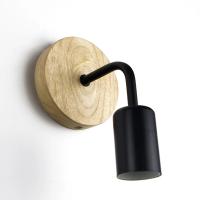 Lámpara De Pared Vintage Industrial En Madera Luz Retro Dimmable E27 Para Decoración Interior De Hogar Y Loft Instalación En Pared - details 5