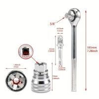 Adaptador De Llave Universal Ajustable 3/8 Pulgada 10-19mm Para Tornillos Y Tornillos De Cabeza Hexagonal Herramienta De Choque - details 1